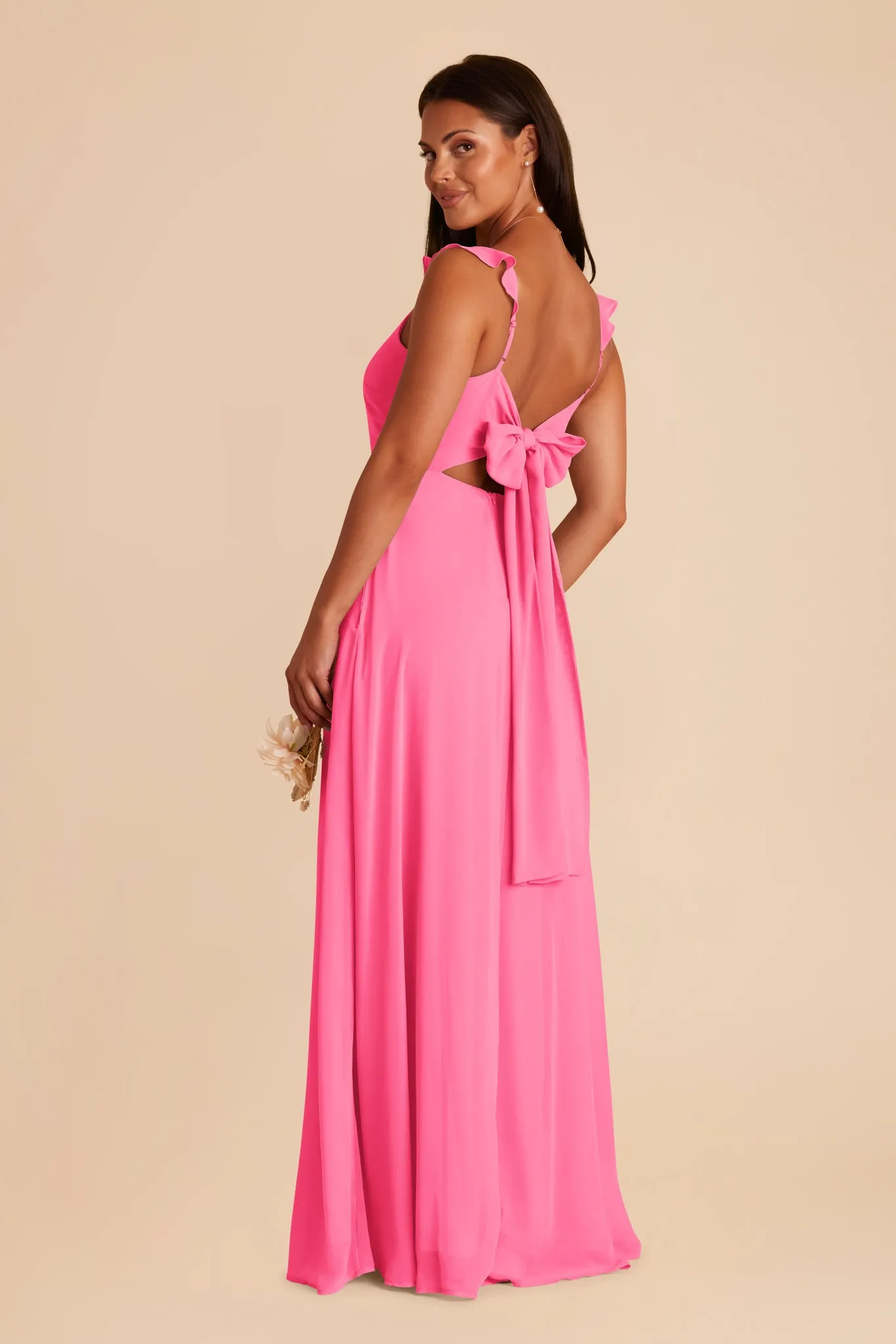 Doris Chiffon Dress - Bon Bon Pink sold by Birdy Grey product image thumbnail 5
