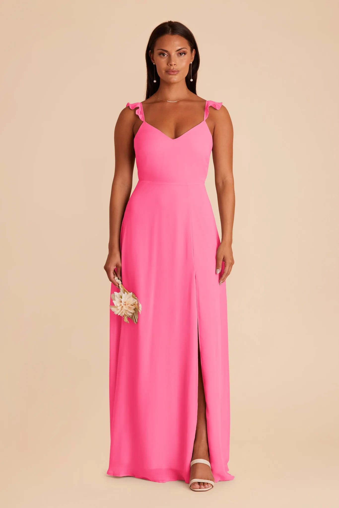 Doris Chiffon Dress - Bon Bon Pink sold by Birdy Grey product image thumbnail 2