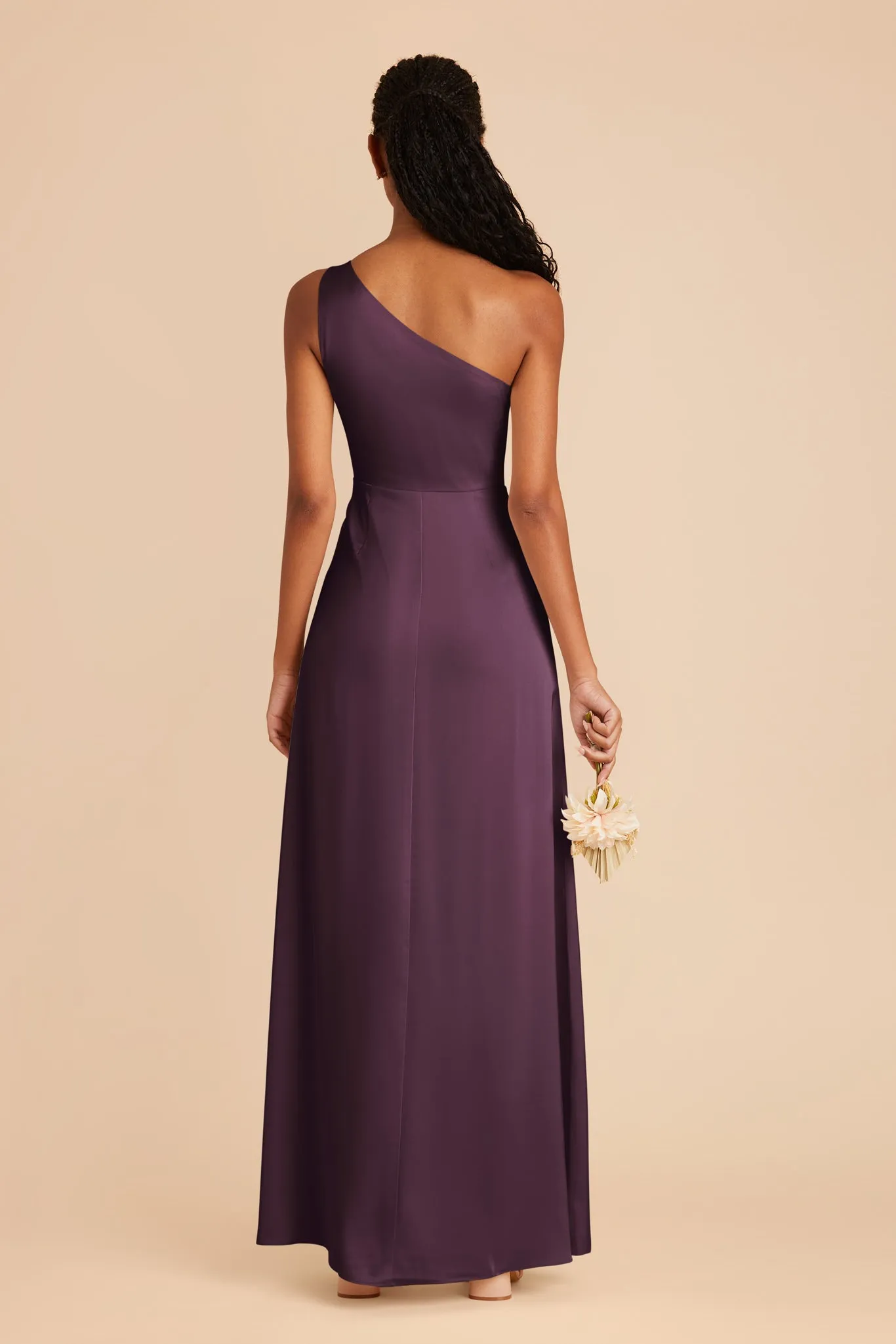 Kira Matte Satin Dress - Plum sold by Birdy Grey product image thumbnail 5