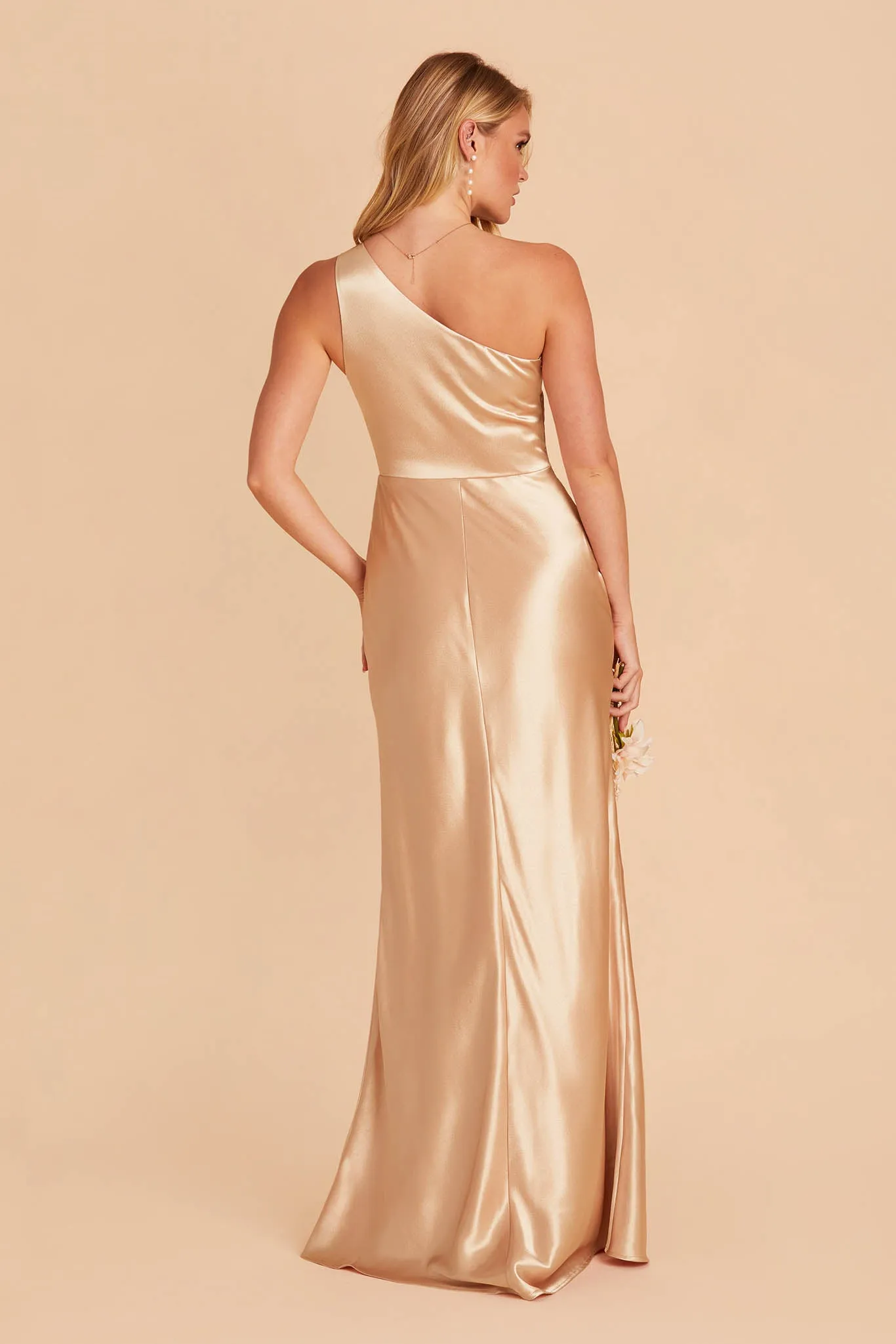 Kira Shiny Satin Dress - Gold sold by Birdy Grey product image thumbnail 5