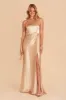 Kira Shiny Satin Dress - Gold sold by Birdy Grey