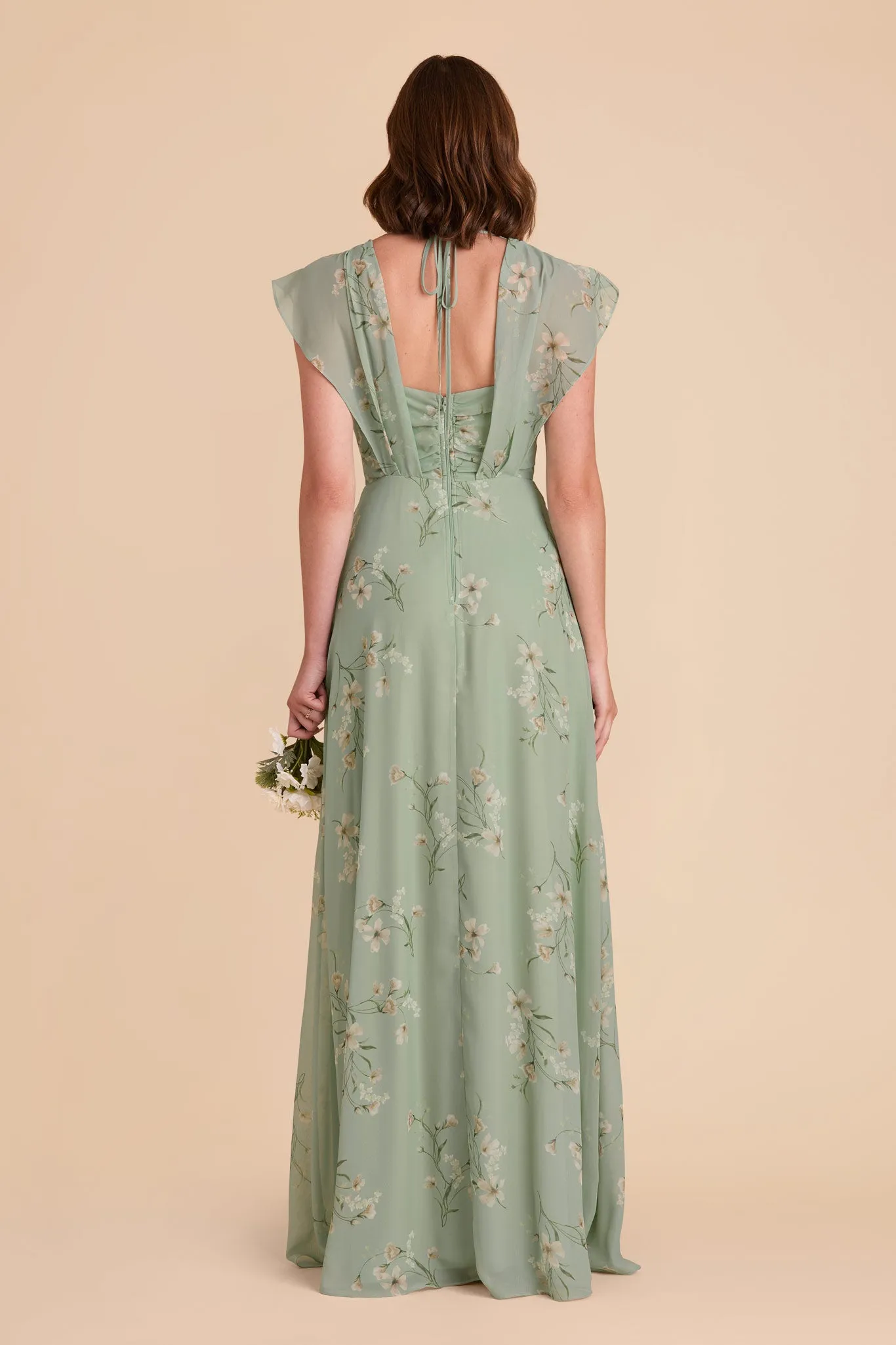 Violet Chiffon Dress - Sage Le Fleur sold by Birdy Grey product image thumbnail 4