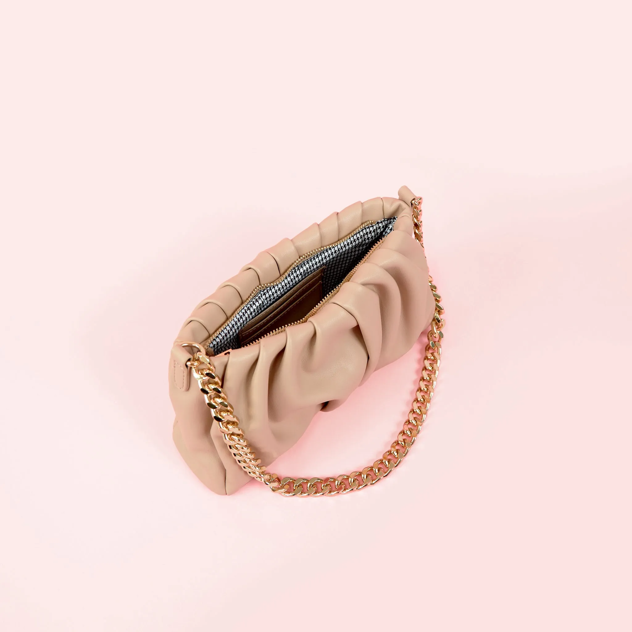 Ruched Handbag - Taupe sold by Birdy Grey product image thumbnail 3