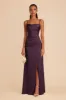 Lydia Matte Satin Dress - Plum sold by Birdy Grey
