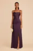 Lydia Matte Satin Dress - Plum sold by Birdy Grey
