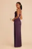 Lydia Matte Satin Dress - Plum sold by Birdy Grey