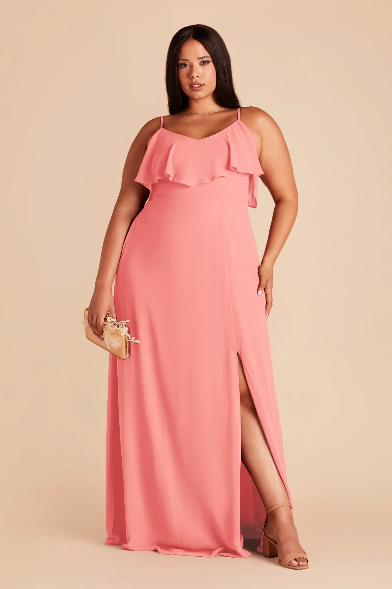 Jane Convertible Dress - Coral Pink sold by Birdy Grey product image thumbnail 2