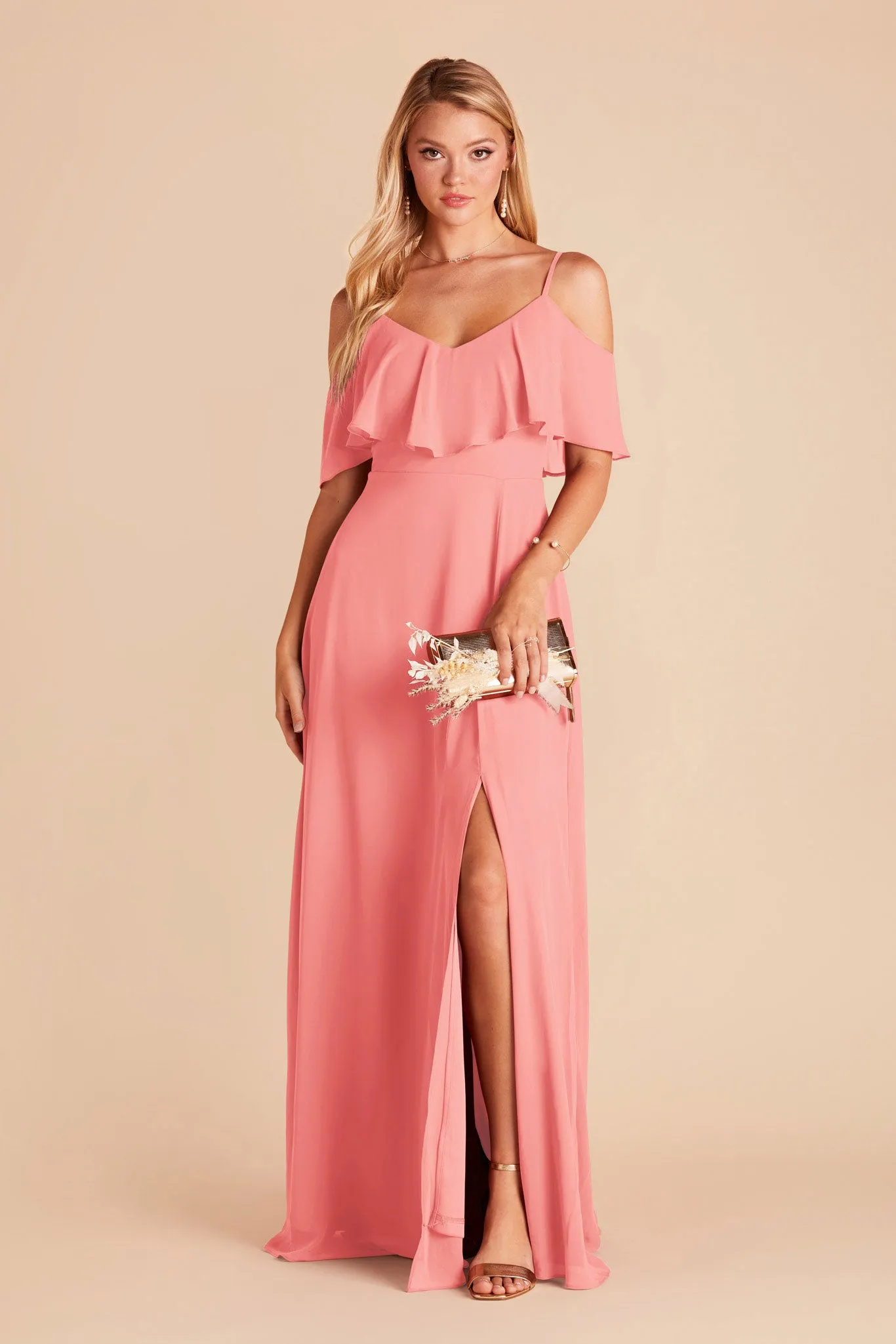 Jane Convertible Dress - Coral Pink sold by Birdy Grey product image thumbnail 3