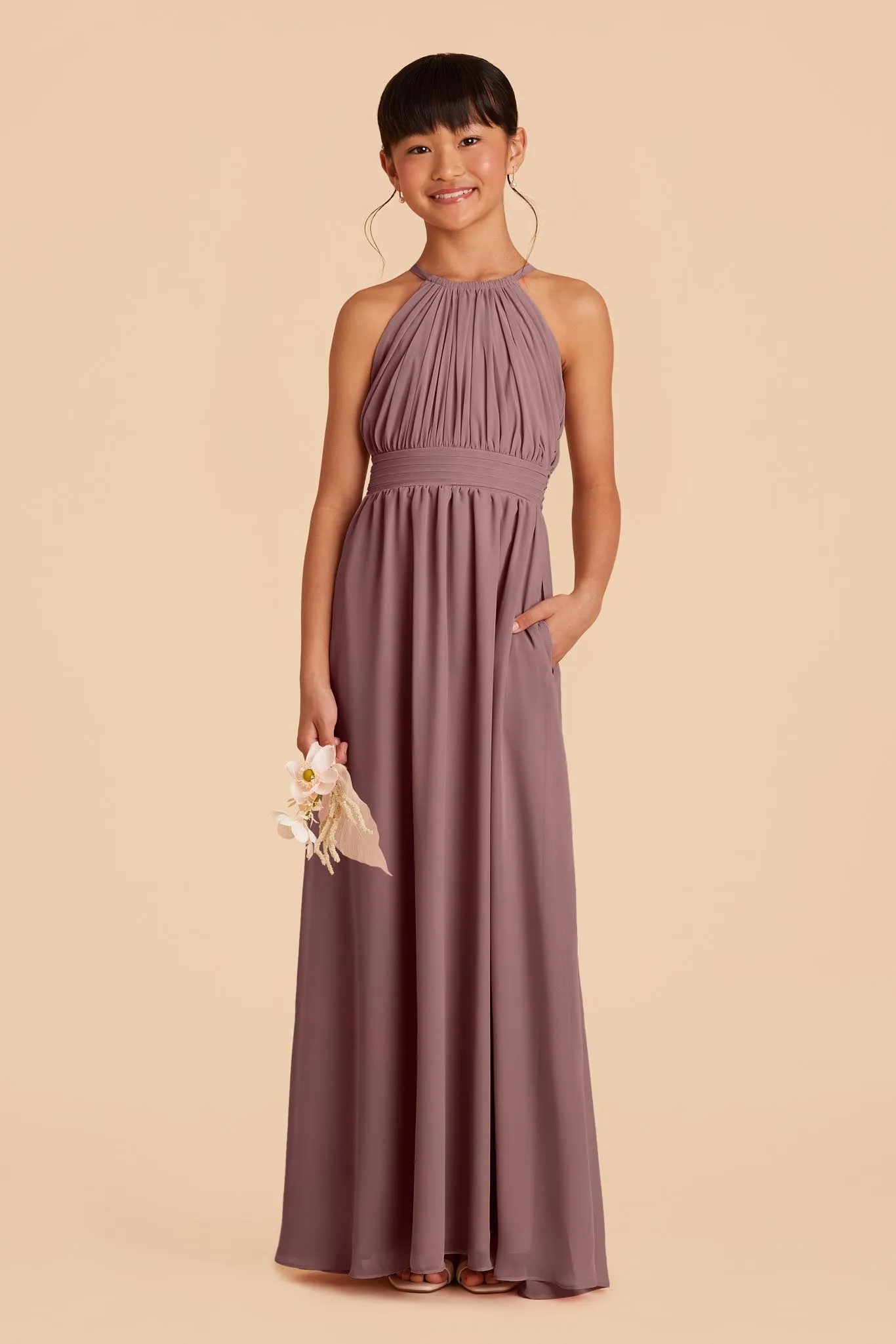 Sienna Junior Dress - Dark Mauve sold by Birdy Grey product image thumbnail 4