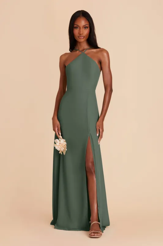 Juliet Chiffon Dress - Eucalyptus sold by Birdy Grey