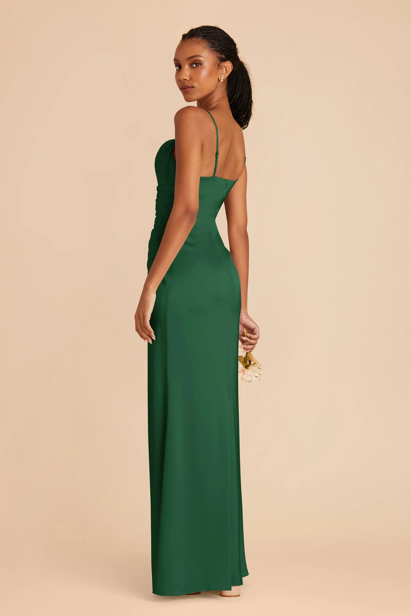 Lydia Matte Satin Dress - Forest Green sold by Birdy Grey product image thumbnail 4