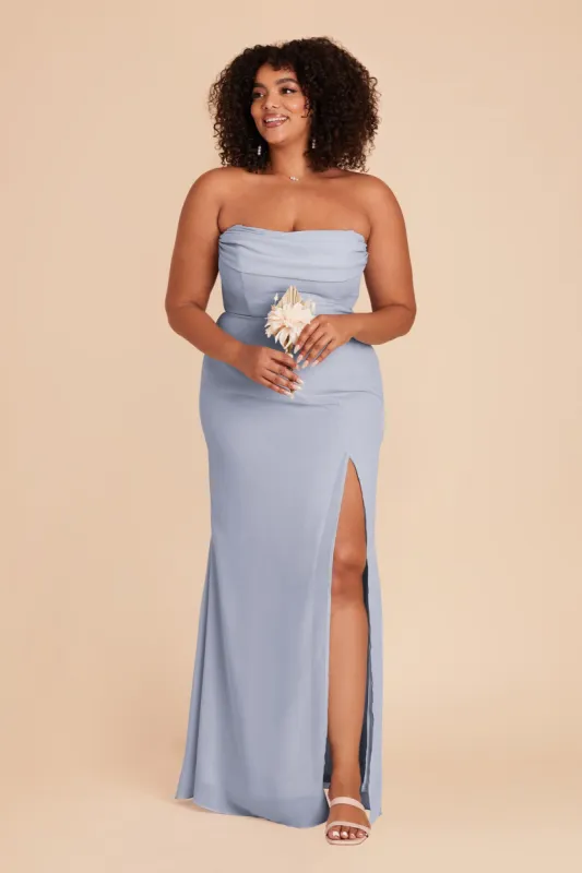 Mira Convertible Dress - Dusty Blue sold by Birdy Grey