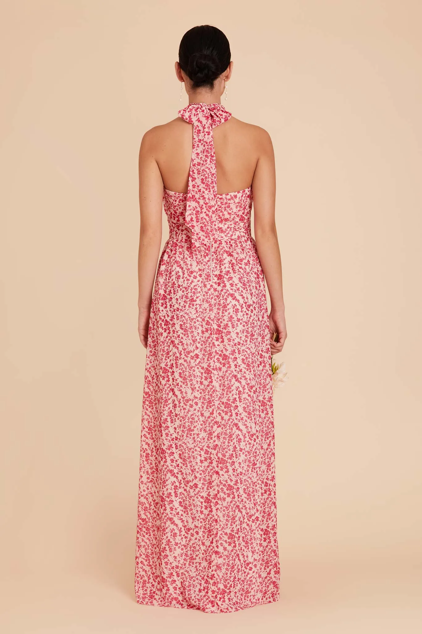 Joyce Chiffon Dress - Pink Dreamy Ditsy sold by Birdy Grey product image thumbnail 5