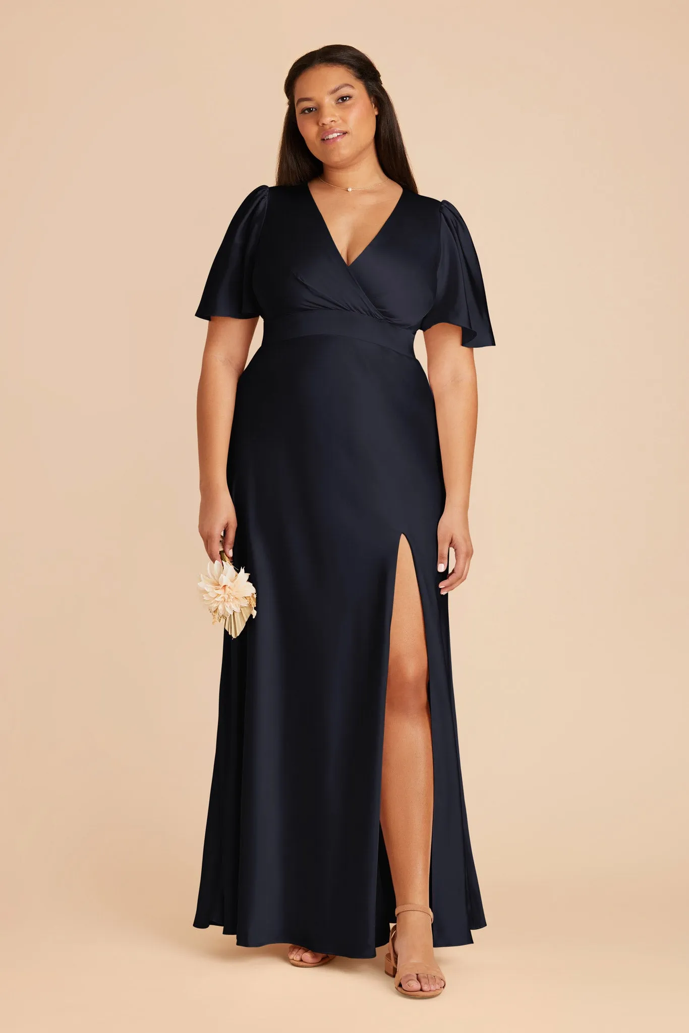 Marni Matte Satin Dress - Navy sold by Birdy Grey product image thumbnail 2