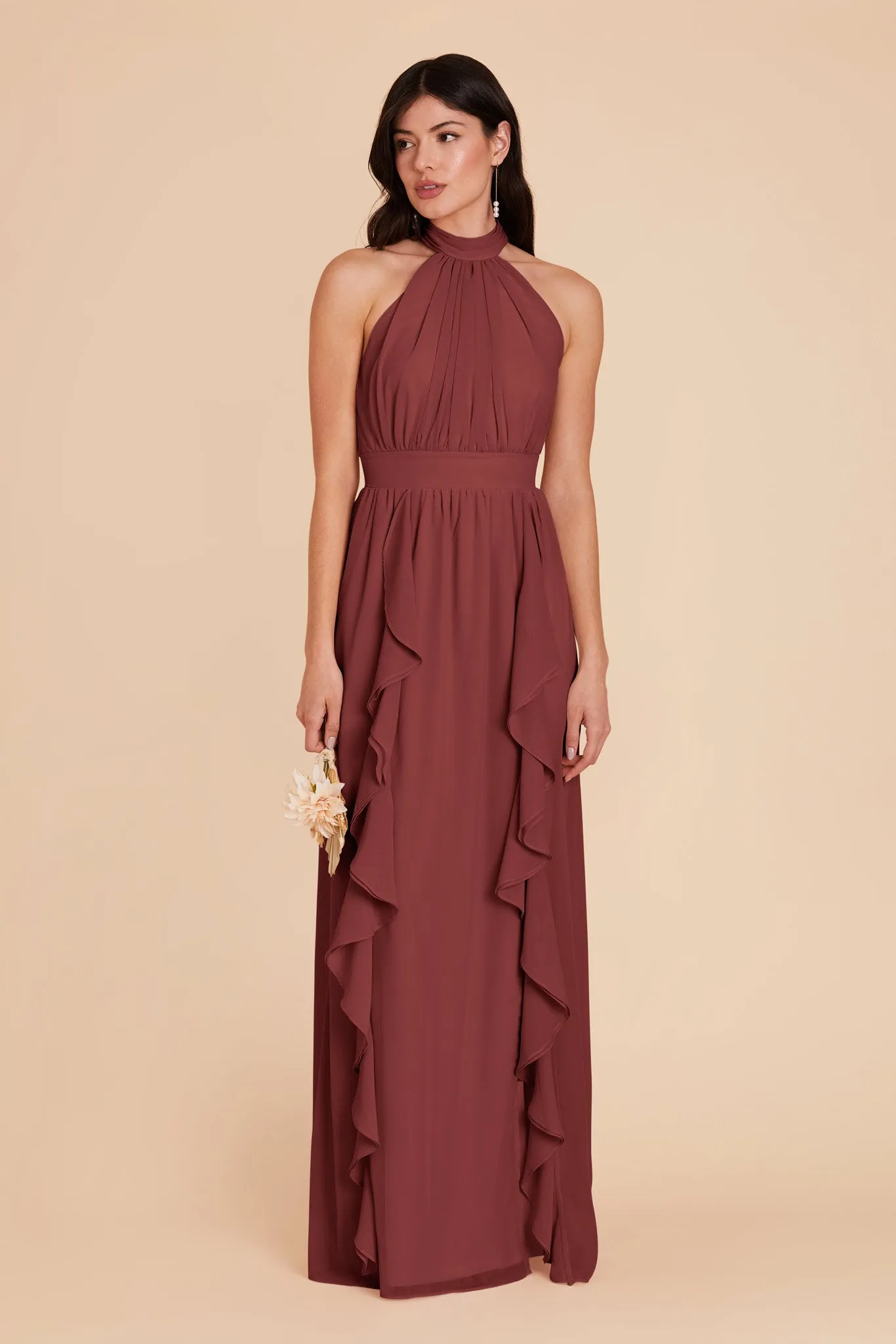 Joyce Chiffon Dress - Rosewood sold by Birdy Grey product image thumbnail 5
