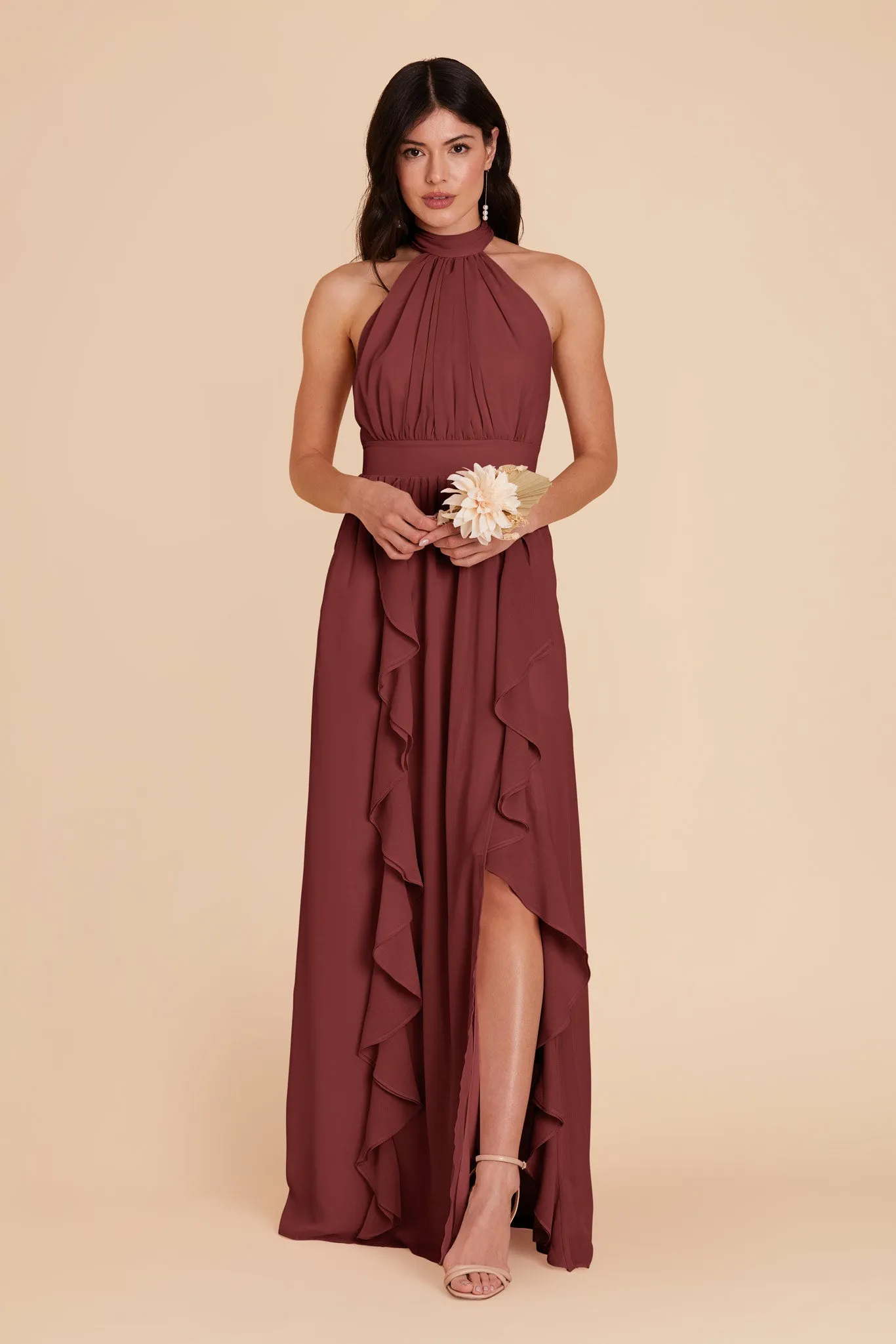 Joyce Chiffon Dress - Rosewood sold by Birdy Grey product image thumbnail 3