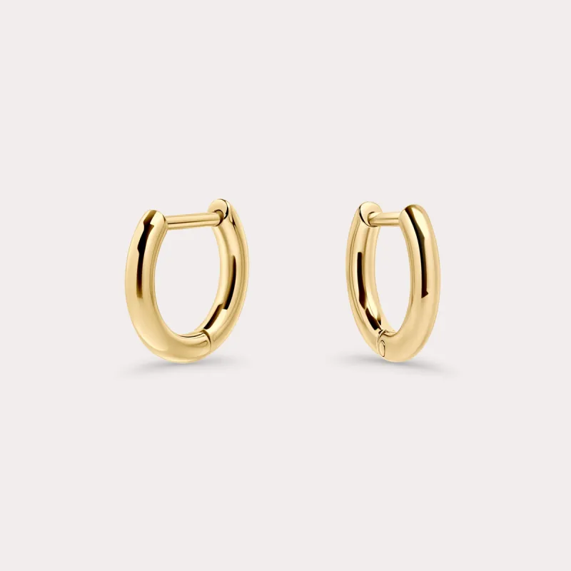 Felipe Small Huggie Earrings - Gold sold by Birdy Grey