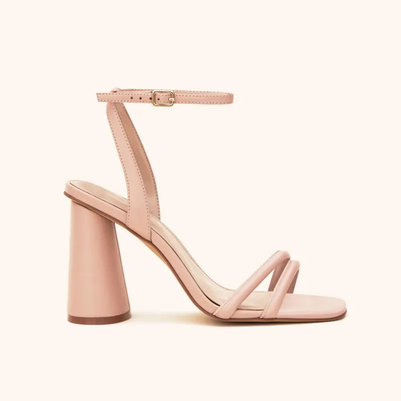 Julia Chunky Heel - Nude Blush sold by Birdy Grey