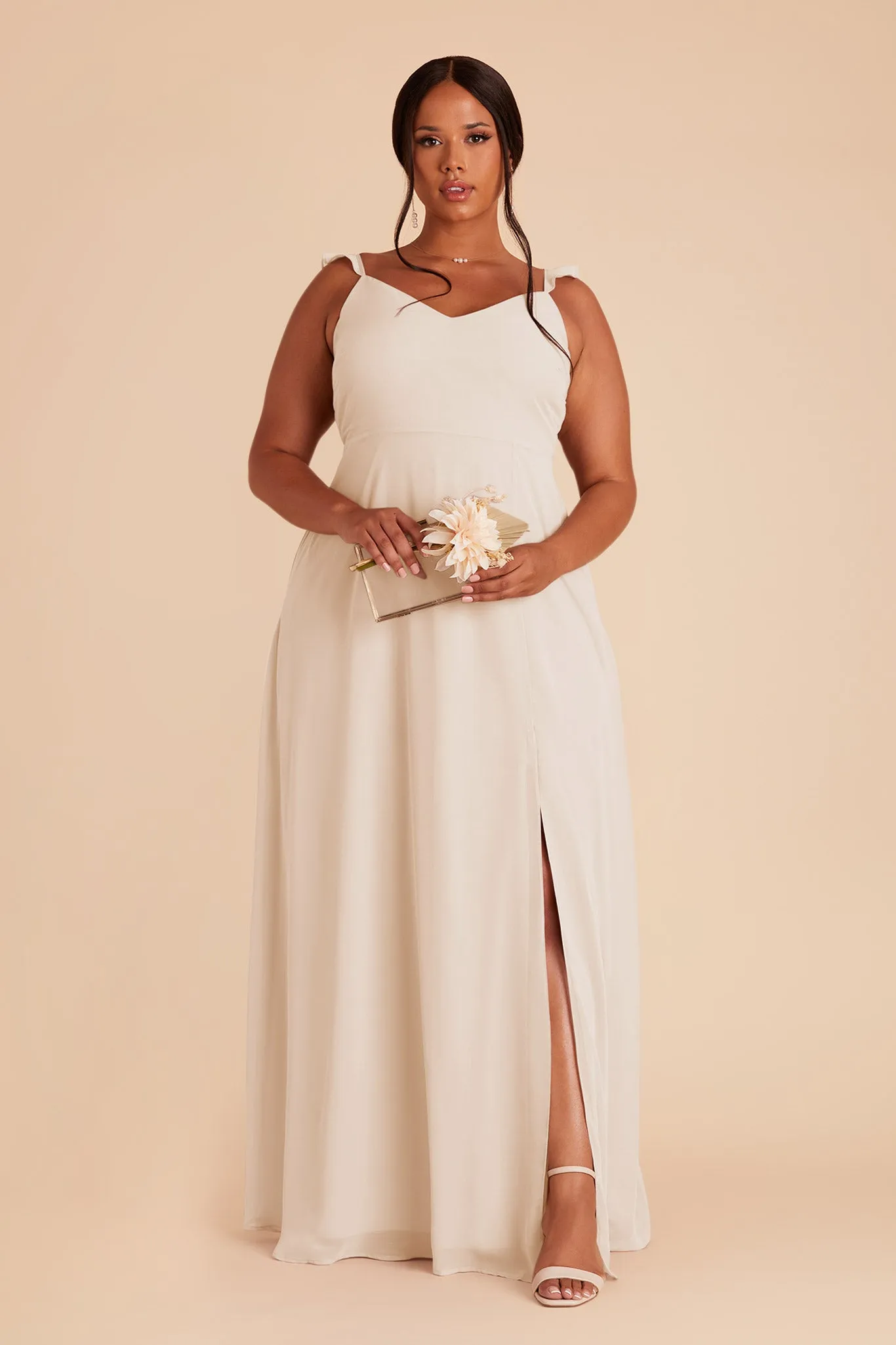 Doris Chiffon Dress - Champagne sold by Birdy Grey product image thumbnail 5