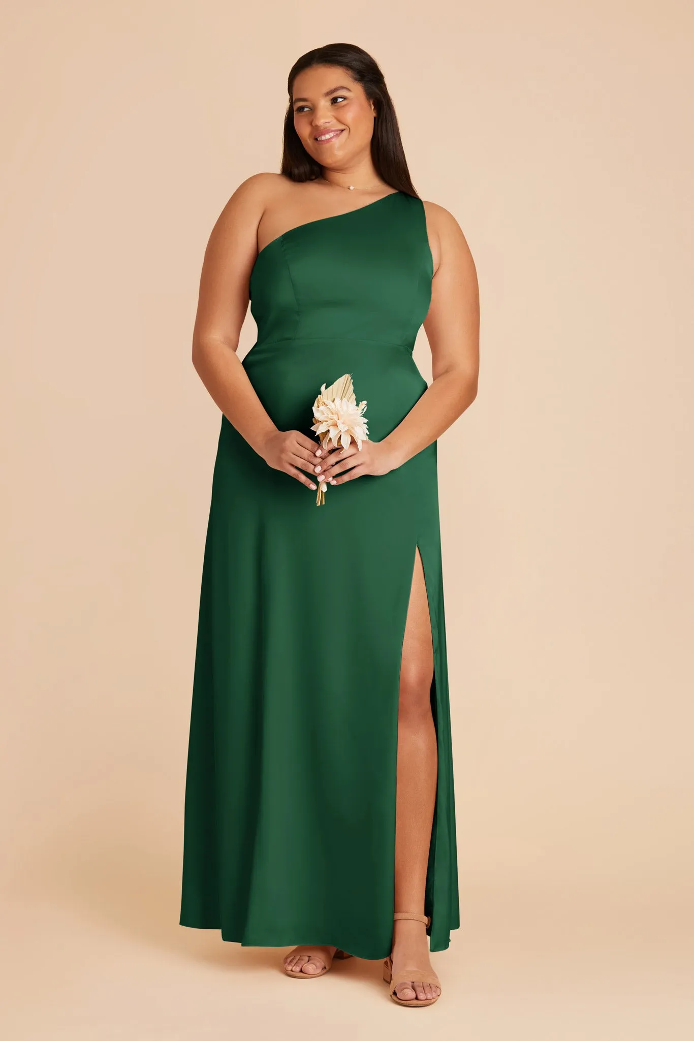 Kira Matte Satin Dress - Forest Green sold by Birdy Grey product image thumbnail 2
