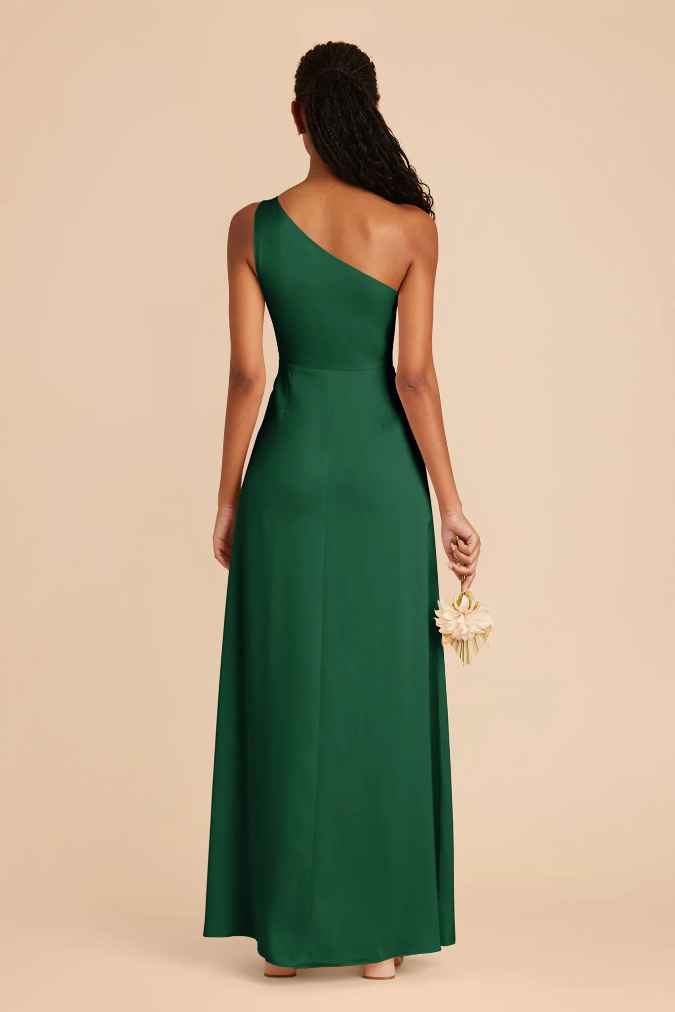 Kira Matte Satin Dress - Forest Green sold by Birdy Grey product image thumbnail 5