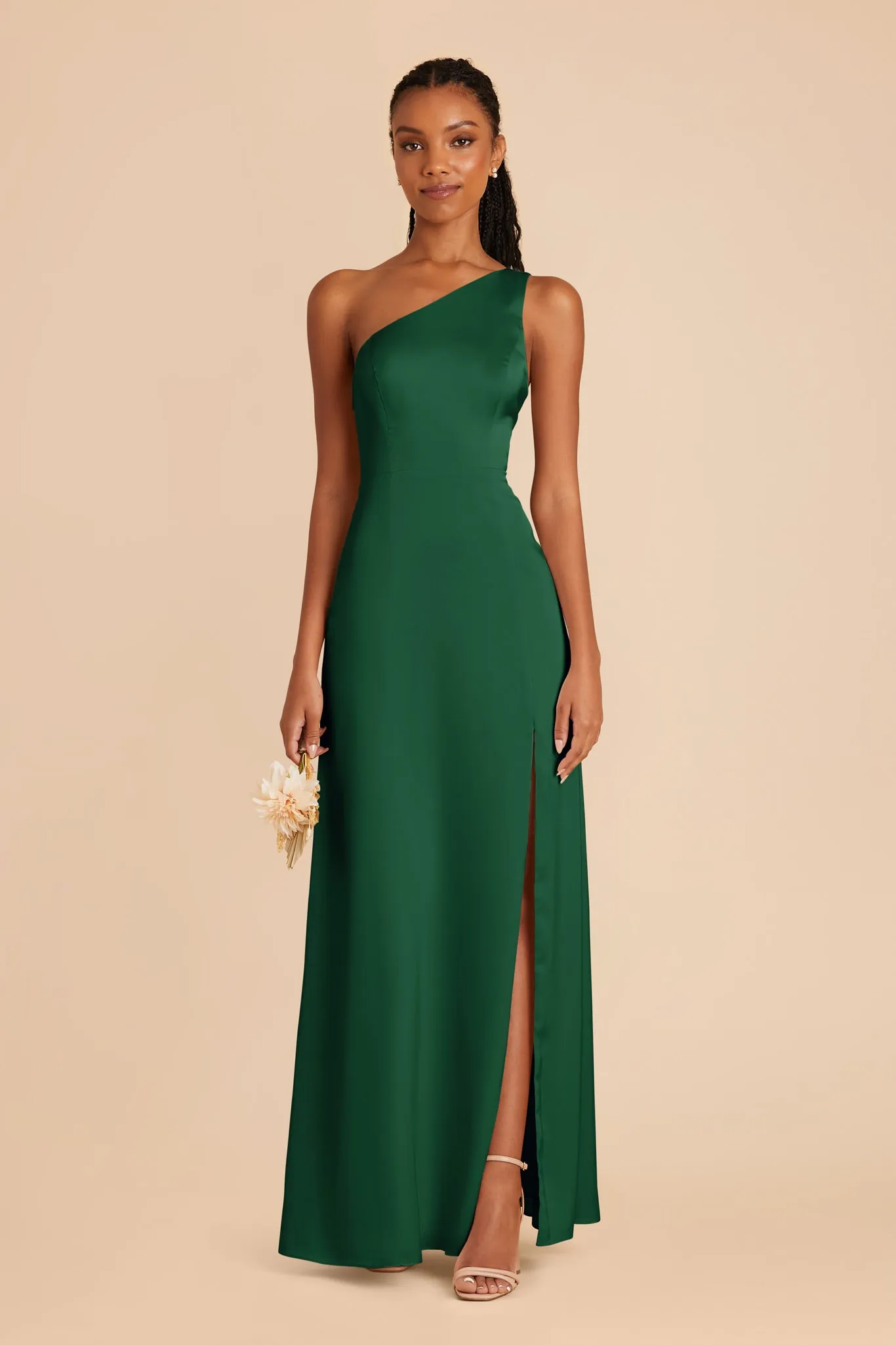 Kira Matte Satin Dress - Forest Green sold by Birdy Grey product image thumbnail 3