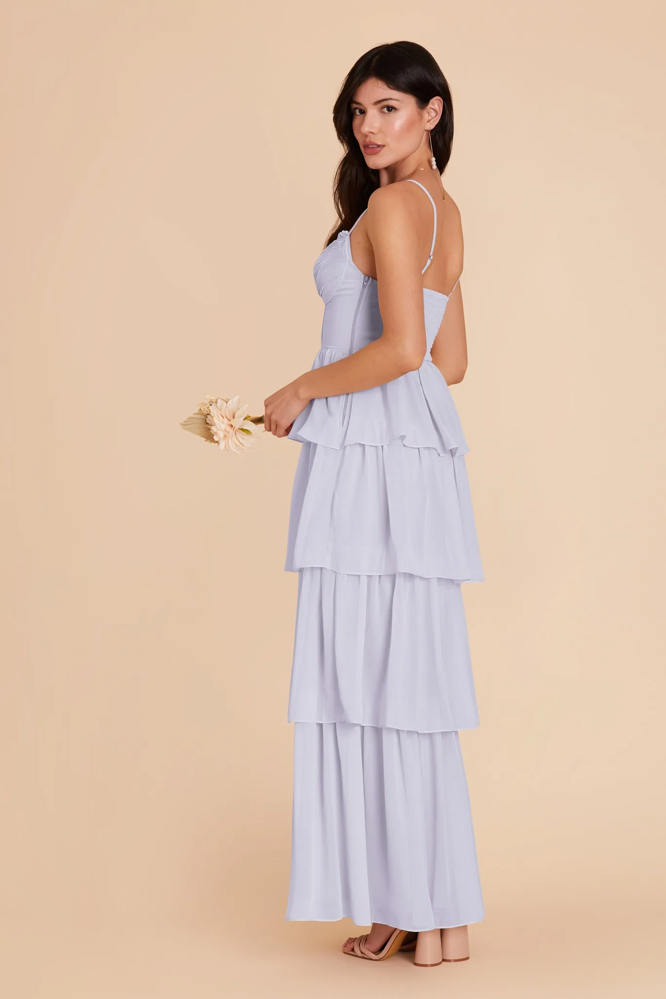 Lola Chiffon Dress - Periwinkle Blue sold by Birdy Grey product image thumbnail 5