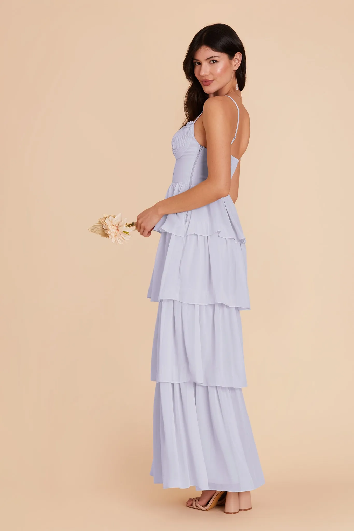 Lola Chiffon Dress - Periwinkle Blue sold by Birdy Grey product image thumbnail 4