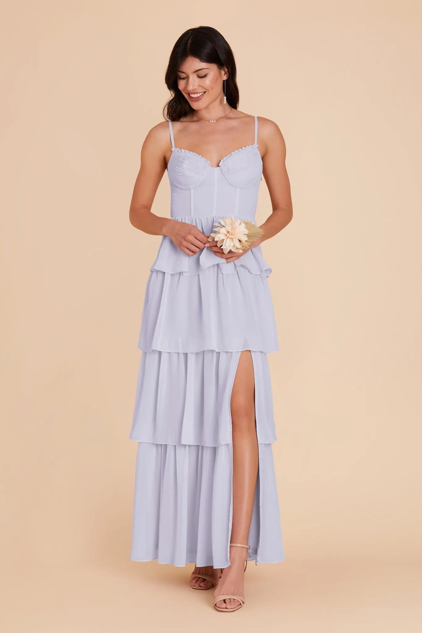 Lola Chiffon Dress - Periwinkle Blue sold by Birdy Grey product image thumbnail 3