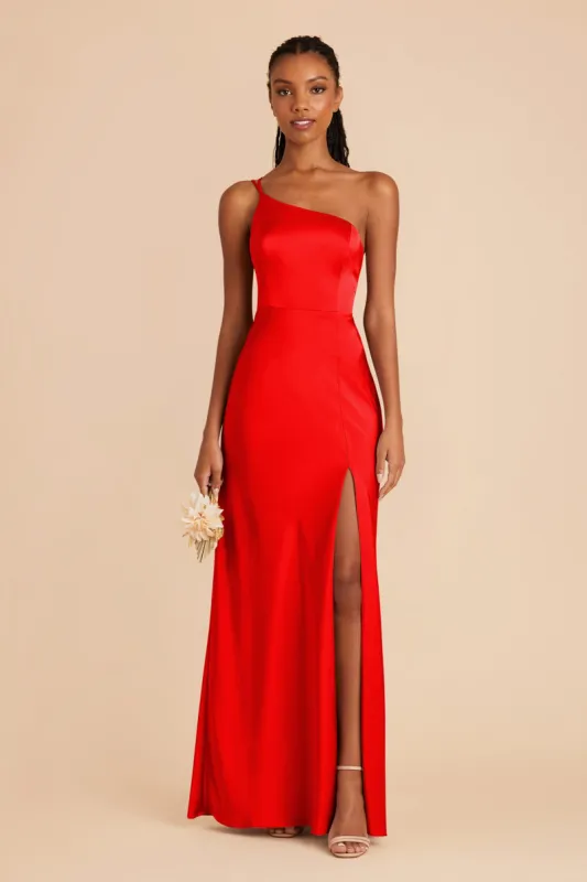 Kensie Matte Satin Dress - Lipstick Red sold by Birdy Grey