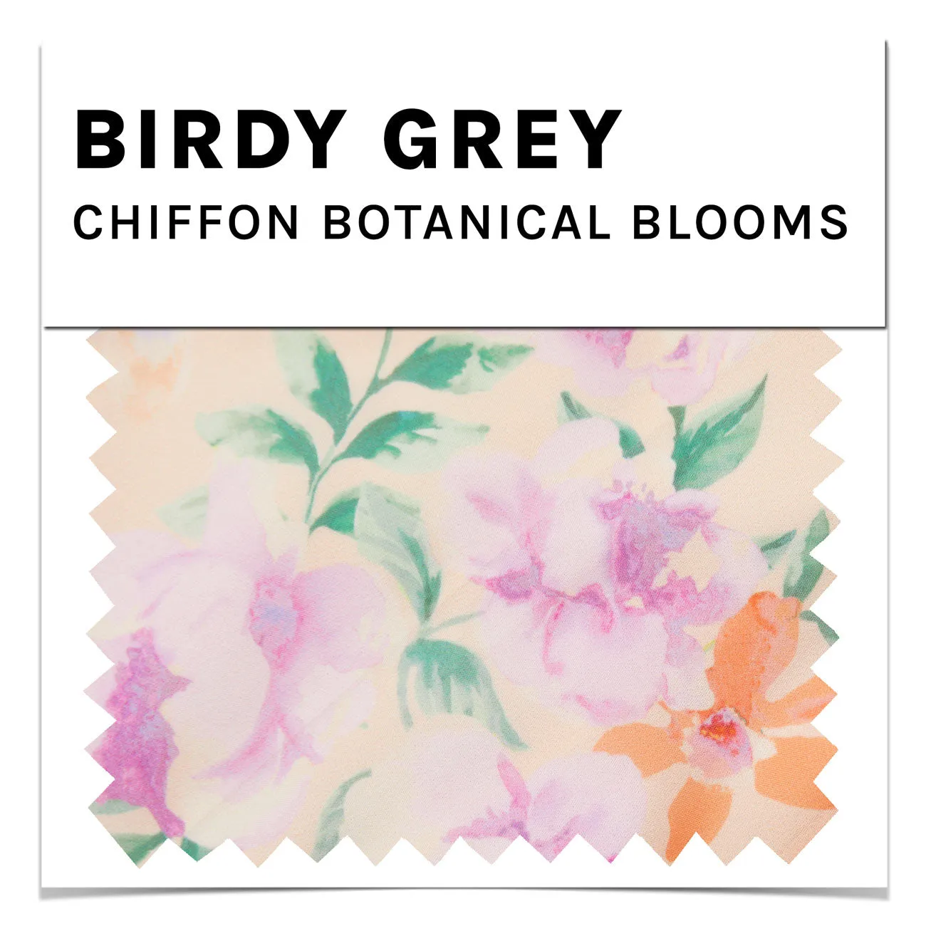Swatch - Chiffon in Botanical Blooms sold by Birdy Grey