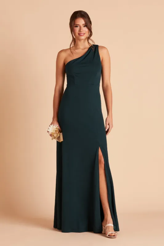 Kira Crepe Dress - Emerald sold by Birdy Grey