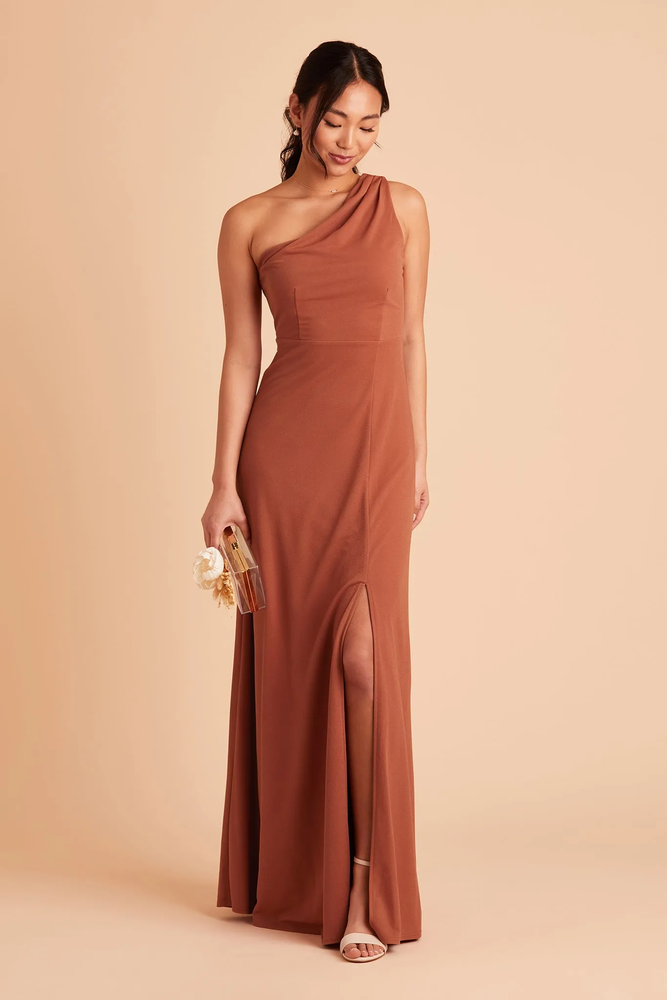 Kira Crepe Dress - Terracotta sold by Birdy Grey product image thumbnail 3