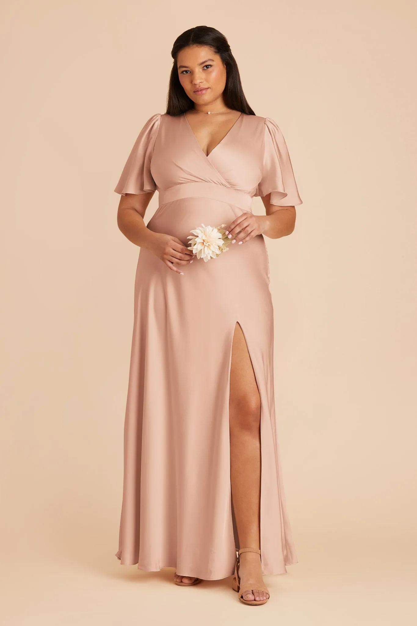 Marni Matte Satin Dress - Rose Gold sold by Birdy Grey product image thumbnail 2