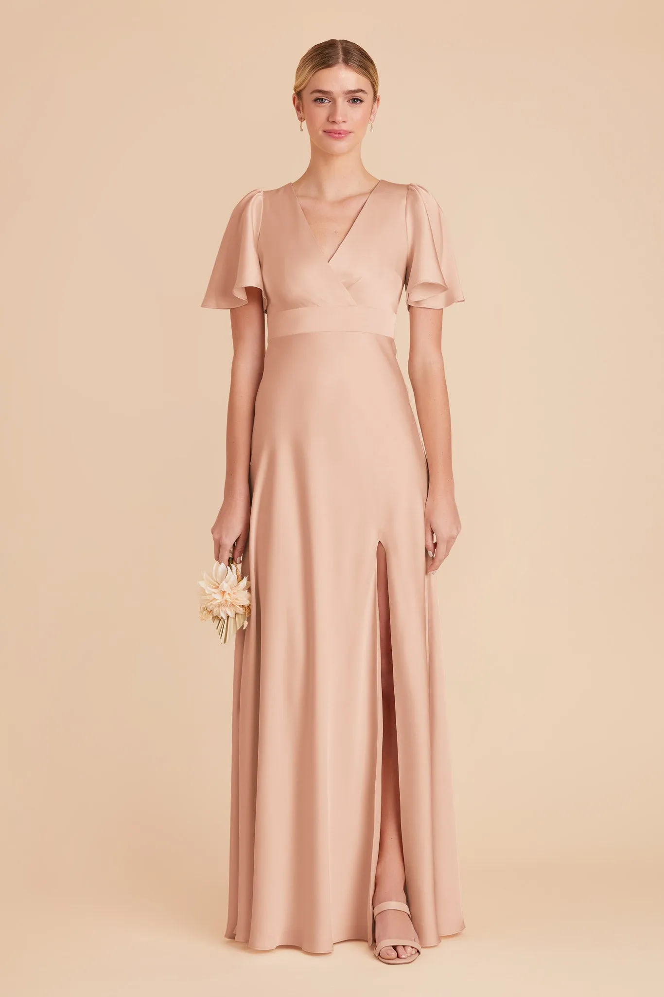 Marni Matte Satin Dress - Rose Gold sold by Birdy Grey product image thumbnail 3