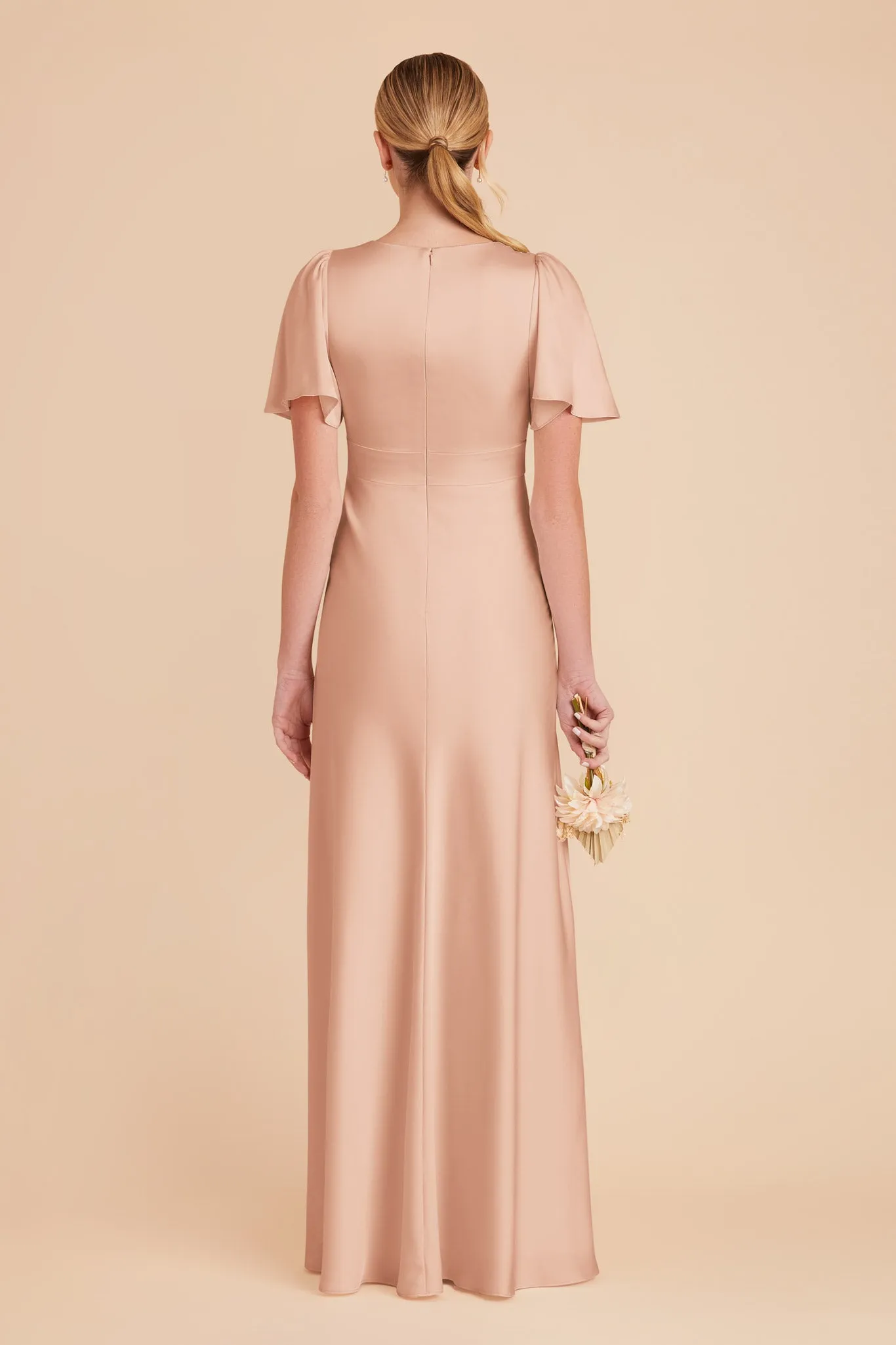 Marni Matte Satin Dress - Rose Gold sold by Birdy Grey product image thumbnail 5