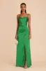 Lydia Matte Satin Dress - Kelly Green sold by Birdy Grey