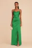 Lydia Matte Satin Dress - Kelly Green sold by Birdy Grey