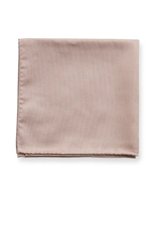 Didi Pocket Square - Taupe sold by Birdy Grey