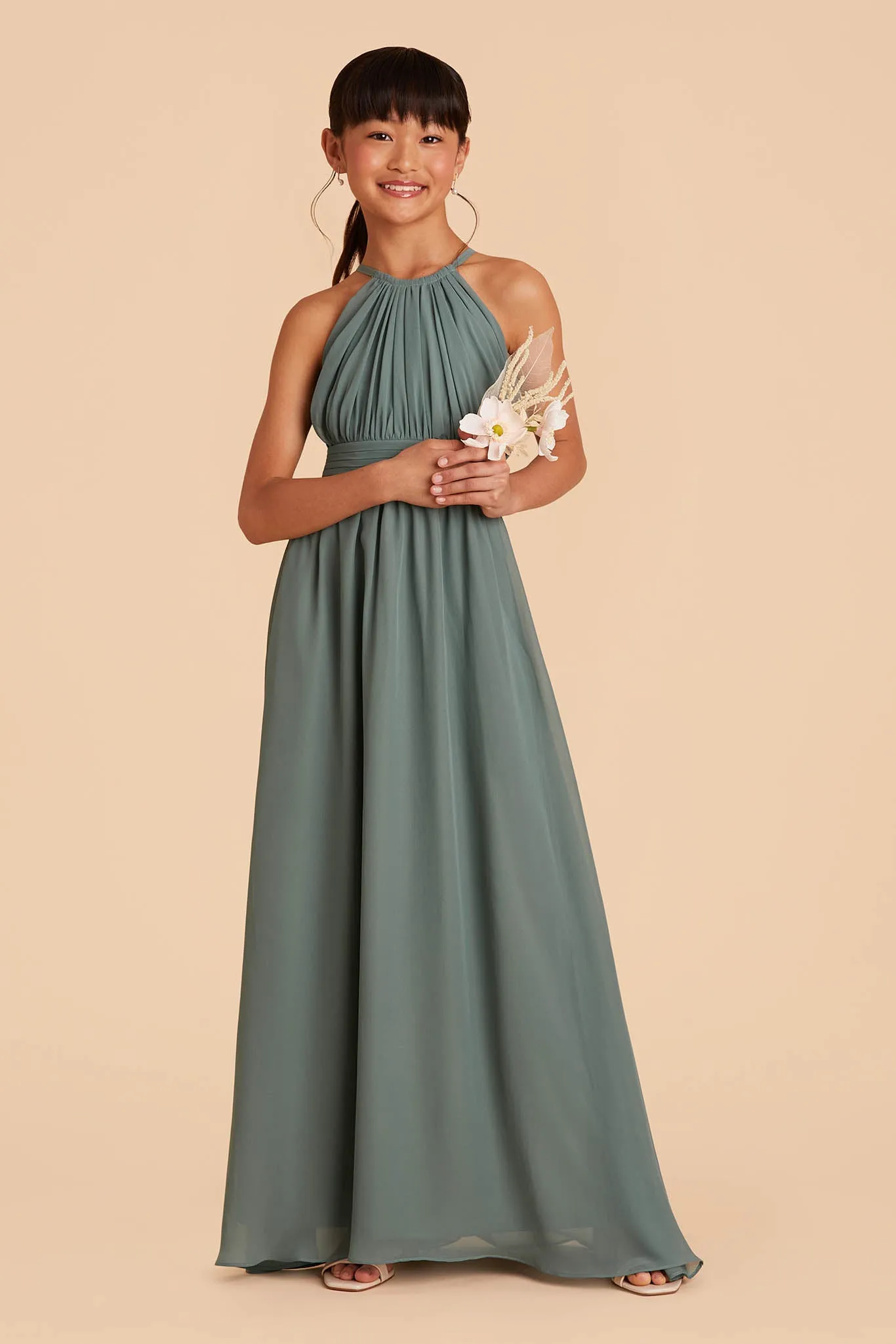 Sienna Junior Dress - Sea Glass sold by Birdy Grey