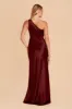 Kira Shiny Satin Dress - Cabernet sold by Birdy Grey