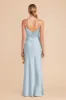 Jay Matte Satin Dress - Mist Blue sold by Birdy Grey