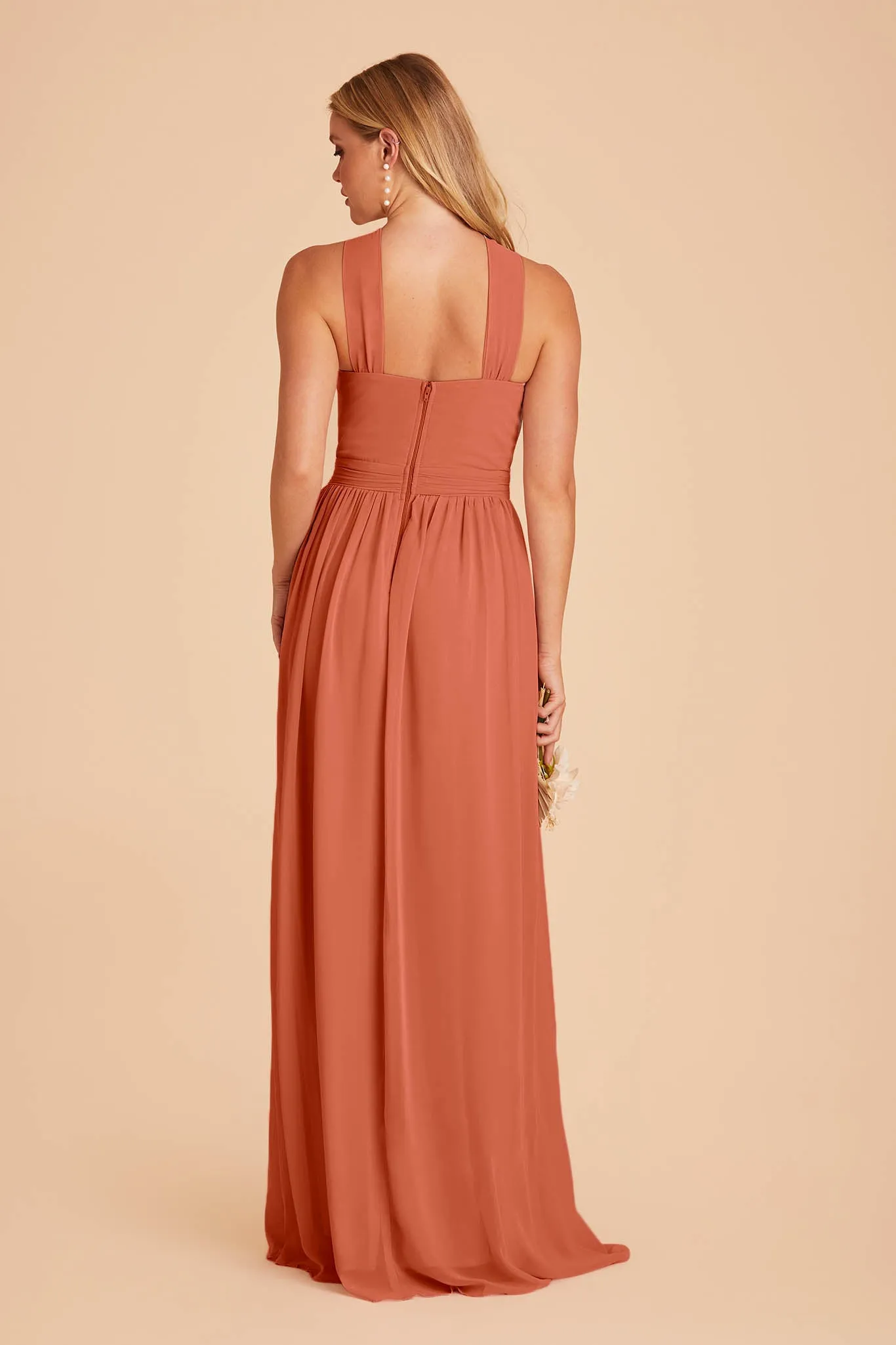 Kiko Chiffon Dress - Terracotta sold by Birdy Grey product image thumbnail 5