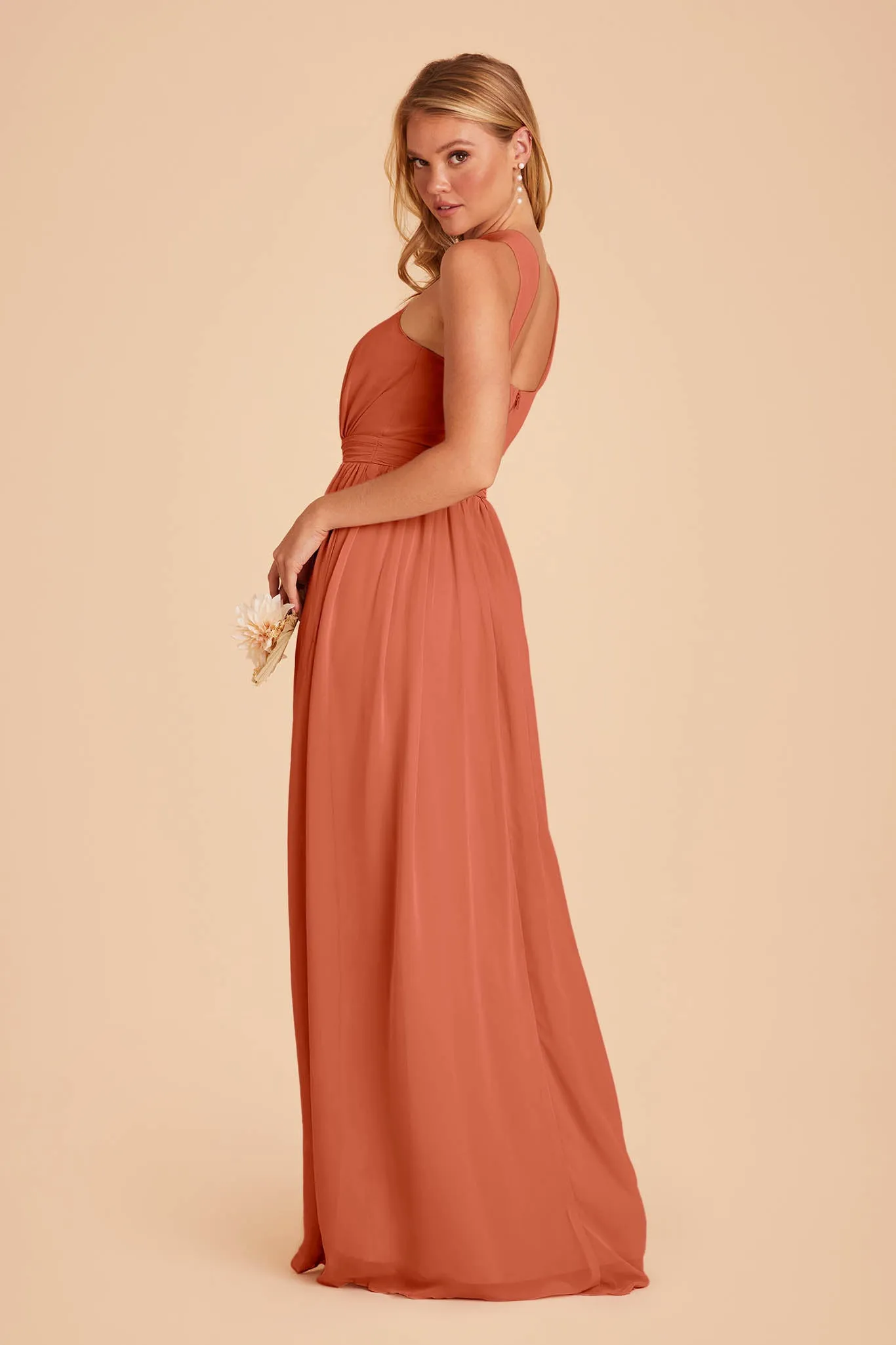 Kiko Chiffon Dress - Terracotta sold by Birdy Grey product image thumbnail 4
