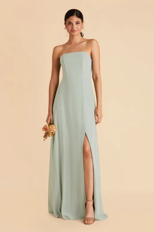 Chris Convertible Chiffon Dress - Sage sold by Birdy Grey