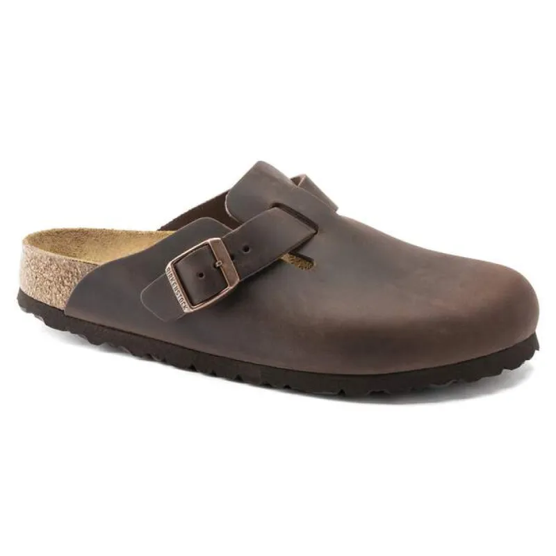 Boston Oiled Leather Habana Clogs sold by Birkenstock