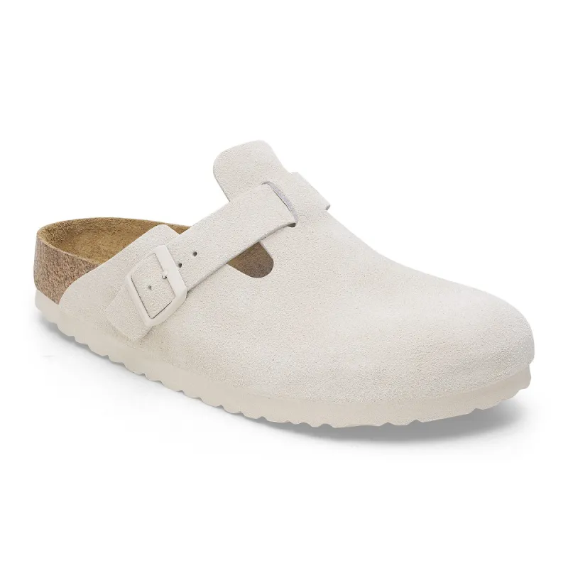 Boston Soft Footbed Suede Leather sold by Birkenstock