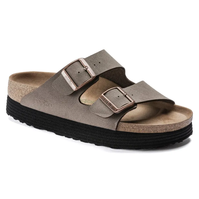 Arizona Platform Vegan Birko-Flor Birkibuc sold by Birkenstock