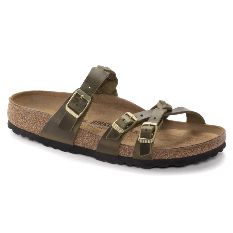 Franca Braided Natural Leather Oiled sold by Birkenstock
