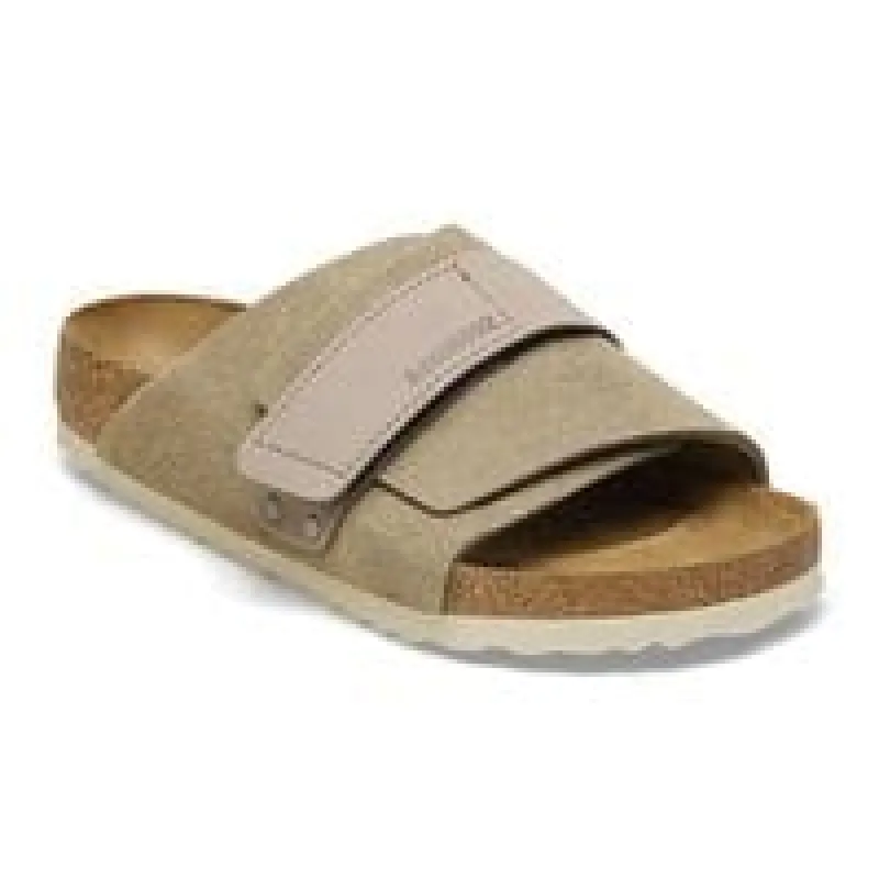 Kyoto Nubuck-Suede Leather Taupe Mule sold by Birkenstock